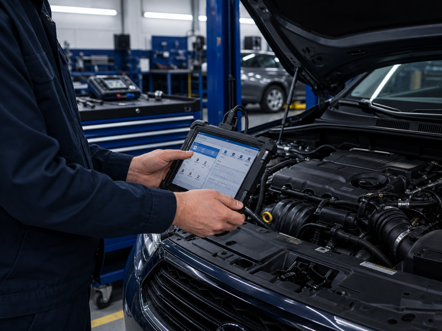 Vehicle diagnostics at DNP GARAGE